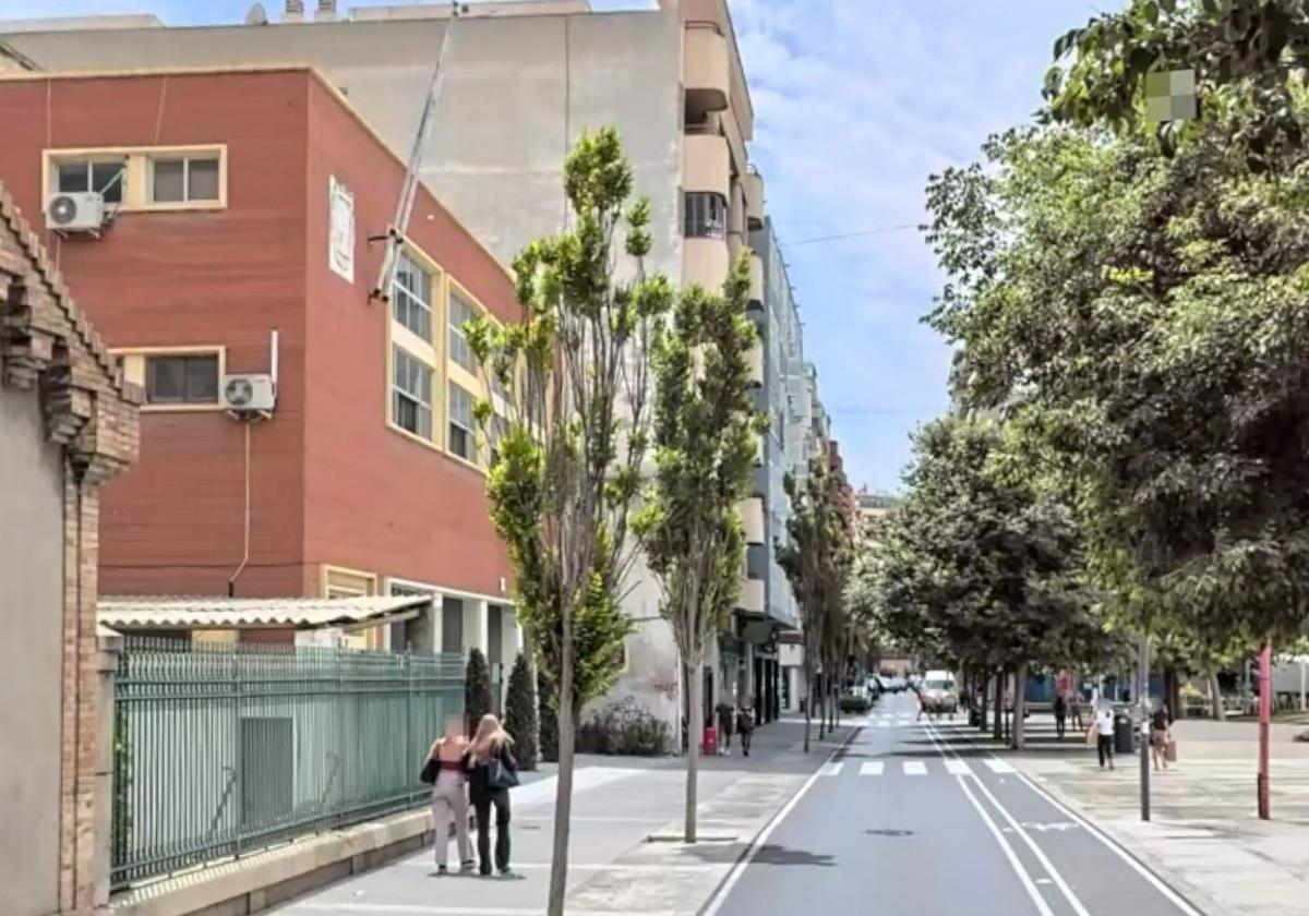 Italy Street in Alicante, one of the areas affected by the power outages.