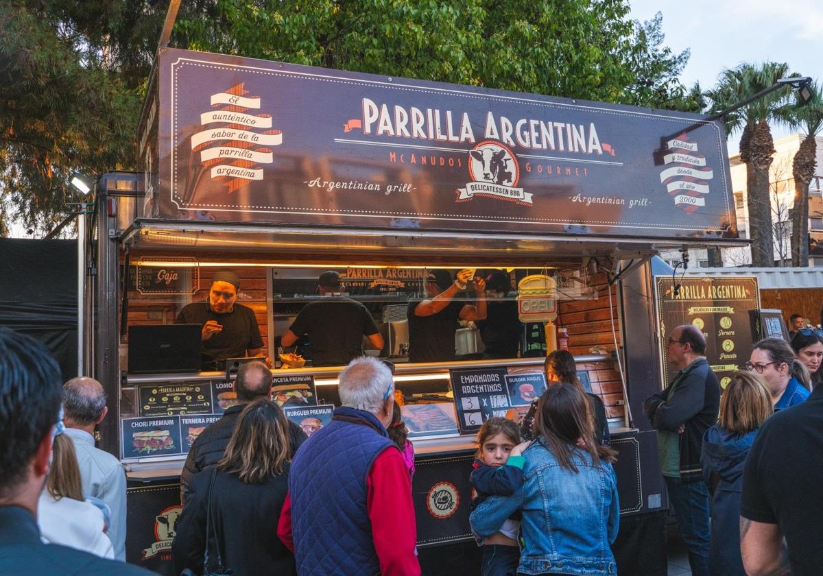 Una de las 'food truck' en el Street Market.