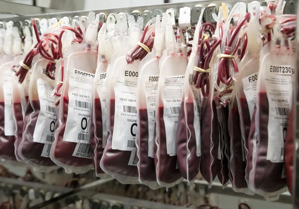 Unidades de donación de sangre.