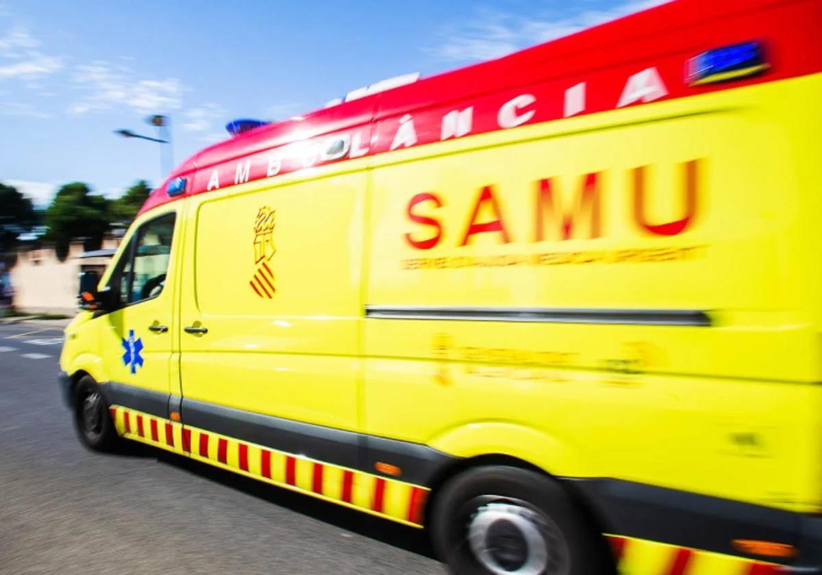 Una ambulancia del SAMU.