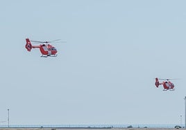 Helicópteros de la Gendarmería Real de Marruecos en Alicante.