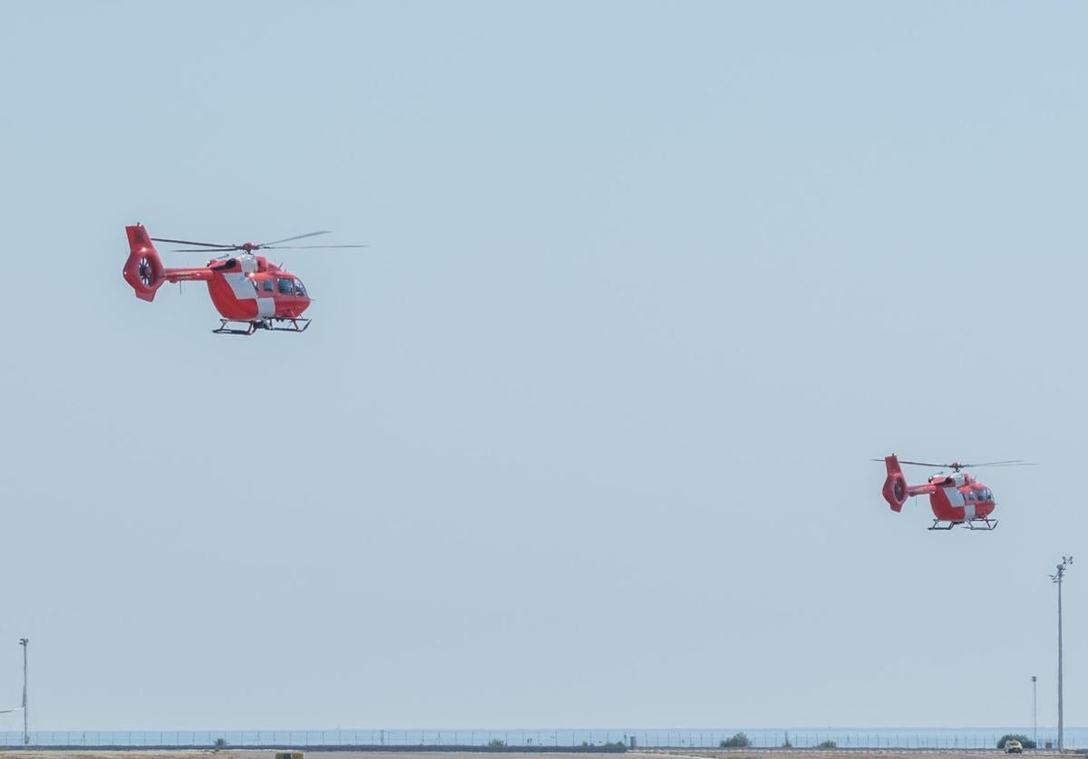 Helicópteros de la Gendarmería Real de Marruecos en Alicante.