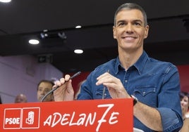 Pedro Sánchez durante el comité federal del PSOE.
