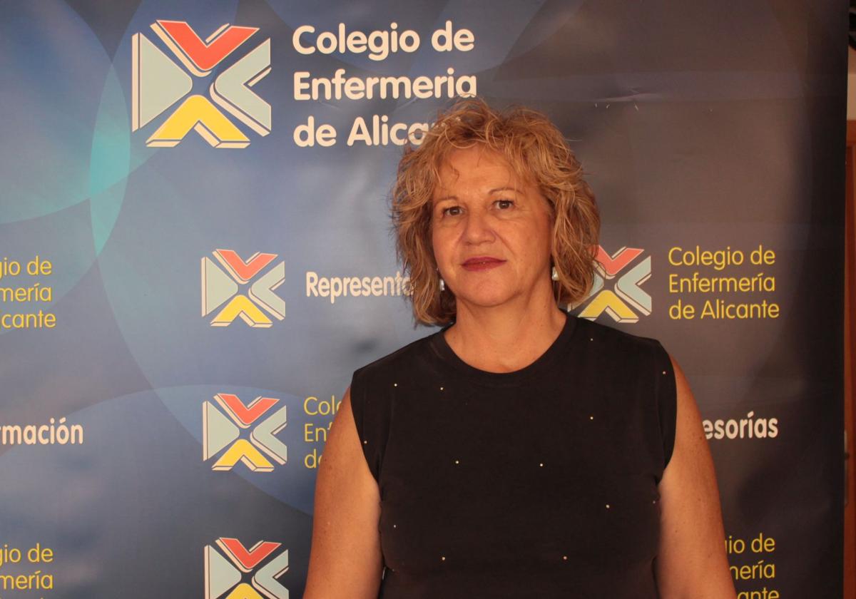Montserrat Angulo Perea, Presidenta del Colegio de Enfermería de Alicante.