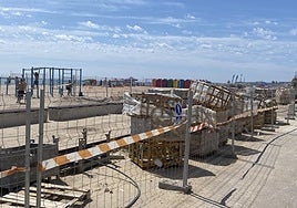 Obras en la avenida Niza.