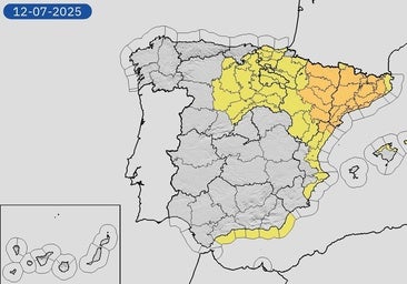 Yellow Alert on Alicante Coast Due to a Storm Bringing Strong Winds and Hail