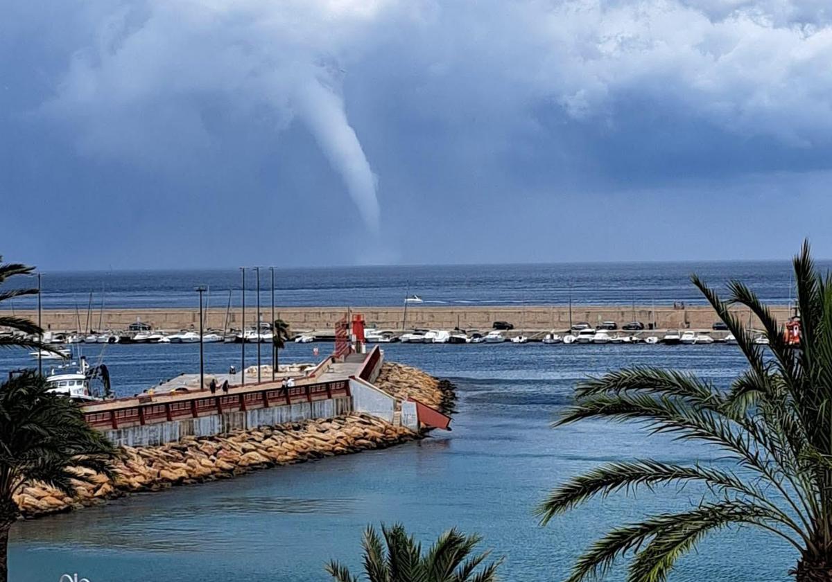 Efectos del temporal en la costa de Xàbia.