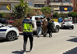 Detención del presunto ladrón.