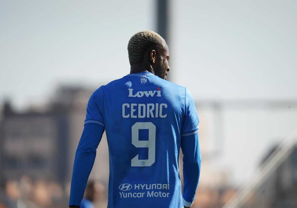 Cedric Omoigui, durante un partido con el Fuenlabrada.