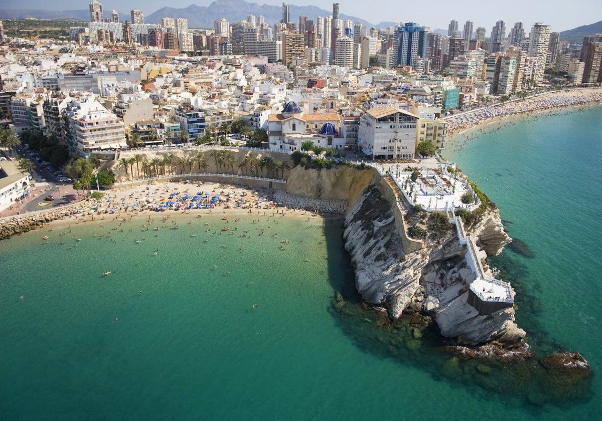 Vista aérea de Benidorm.