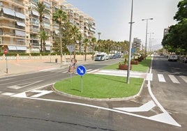Imagendel tramo de entre la plaza Coruña y el PAU5 donde se van a crear nuevas plazas de aparcamiento.
