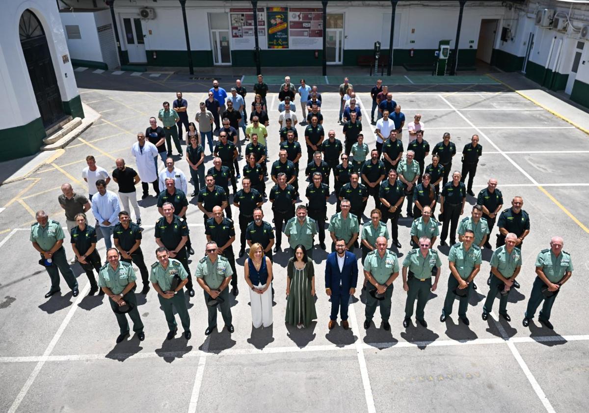Imagen principal - Momentos de la visita. 