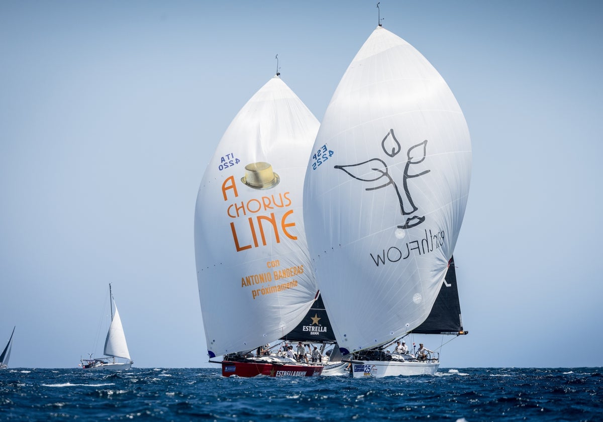 The 'Pez de Abril' in full regatta.