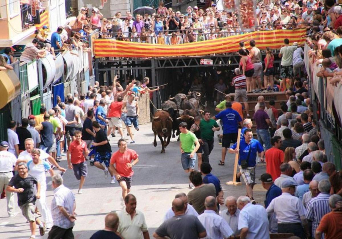 File image of a bull run in Pedreguer.