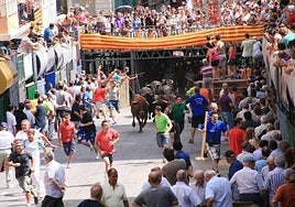 Imagen de archivo de un encierro en Pedreguer.