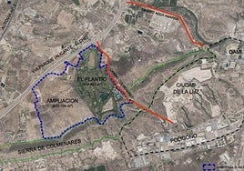Terrenos previstos para la ampliación del campo de golf de 'El Plantío'.
