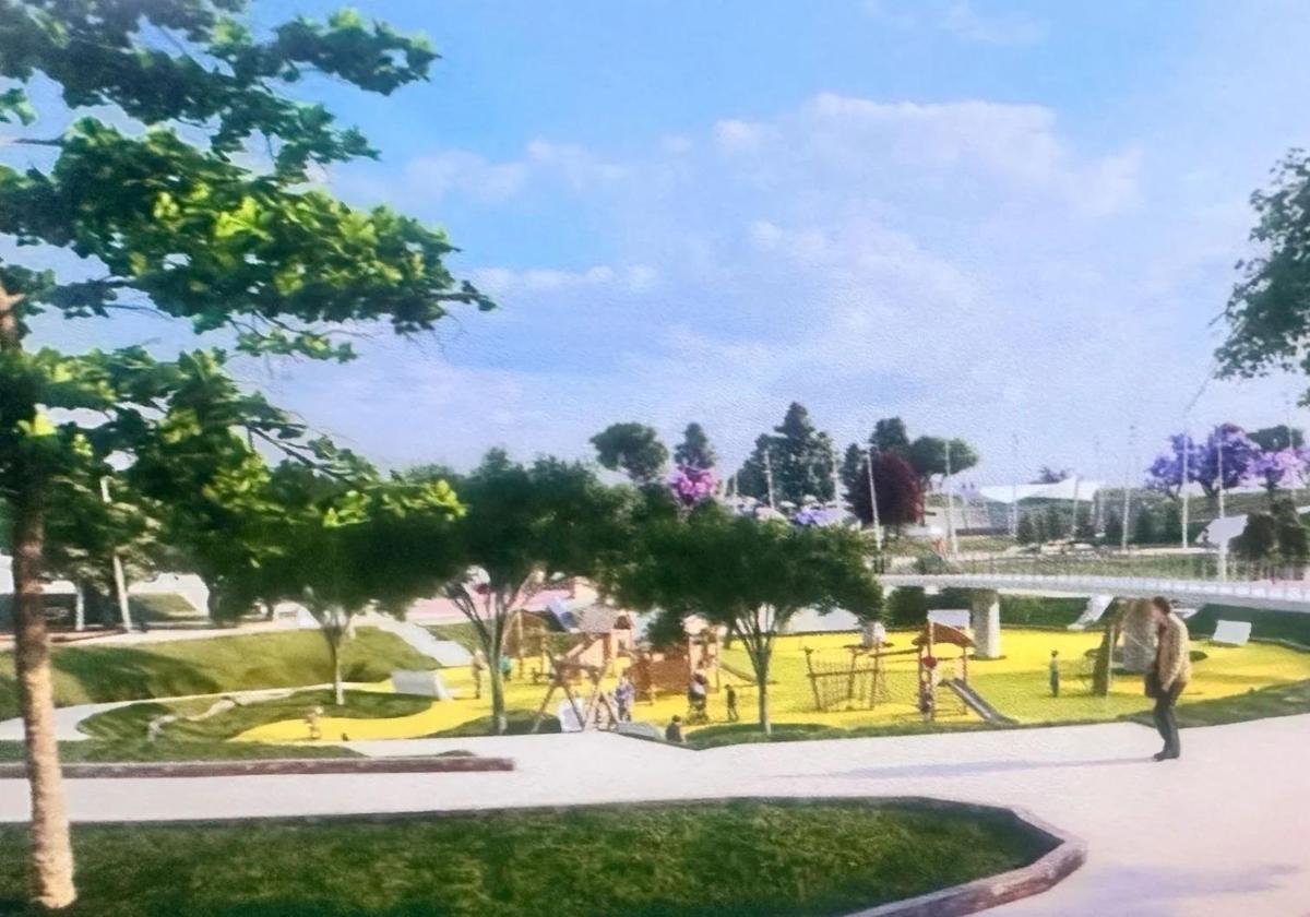 Projection of how PAU 2 park will look after completion.