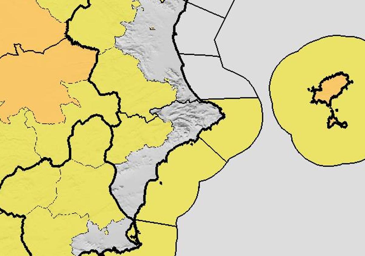 Yellow warning in the province for rain, storms, and coastal phenomena.