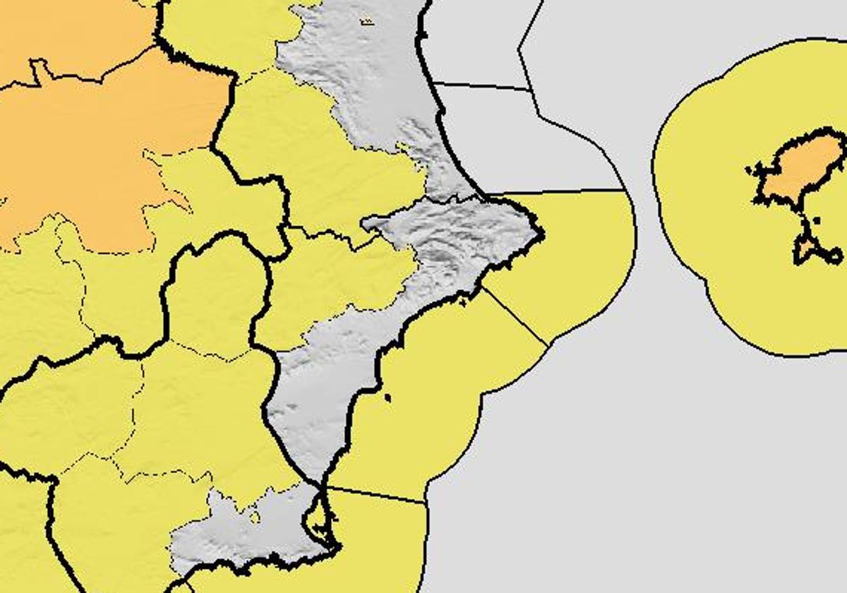 Aviso amarillo en la provincia por lluvias, tormentas y fenómenos costeros.