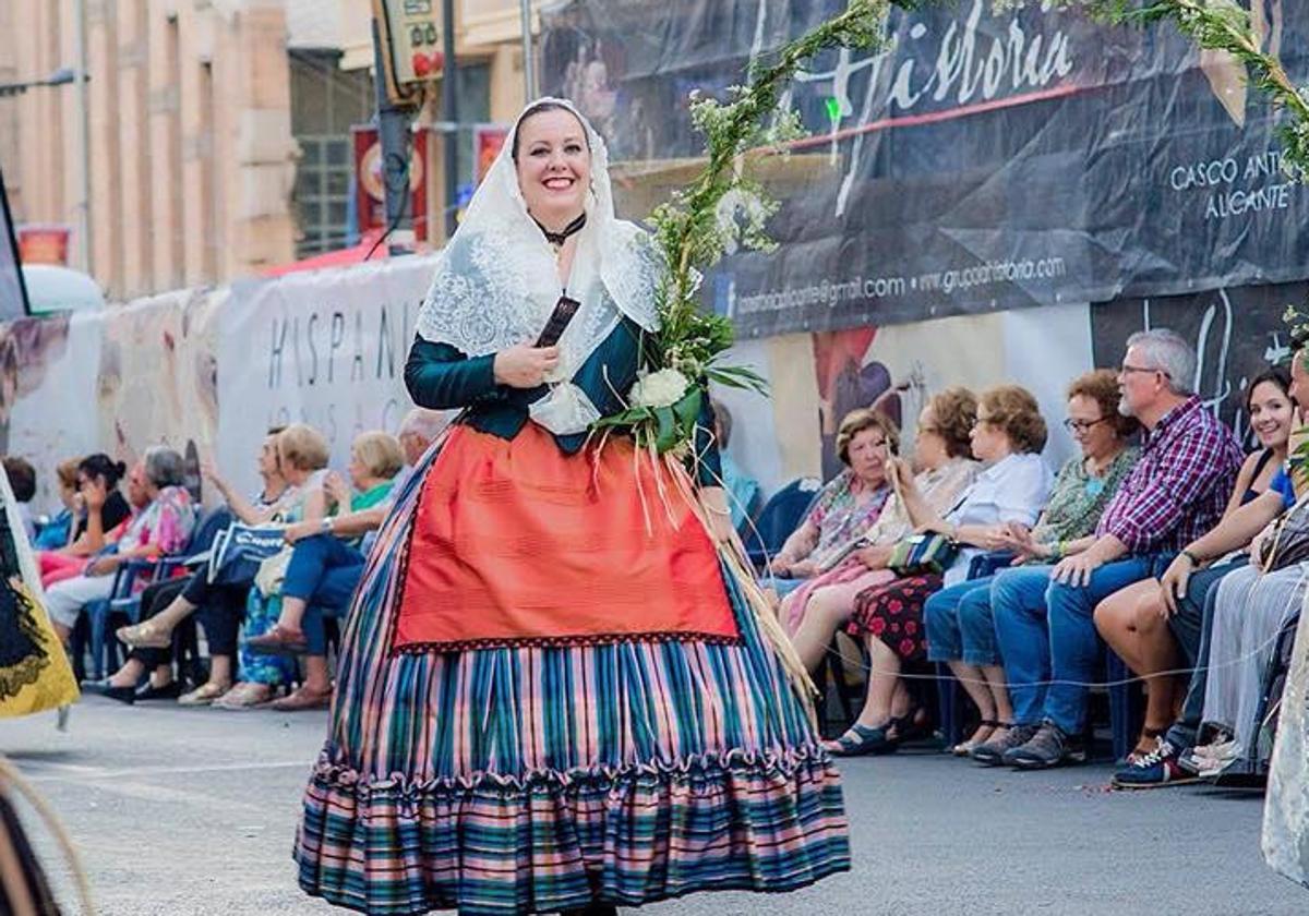 The 'foguerera' Noelia Rondón.