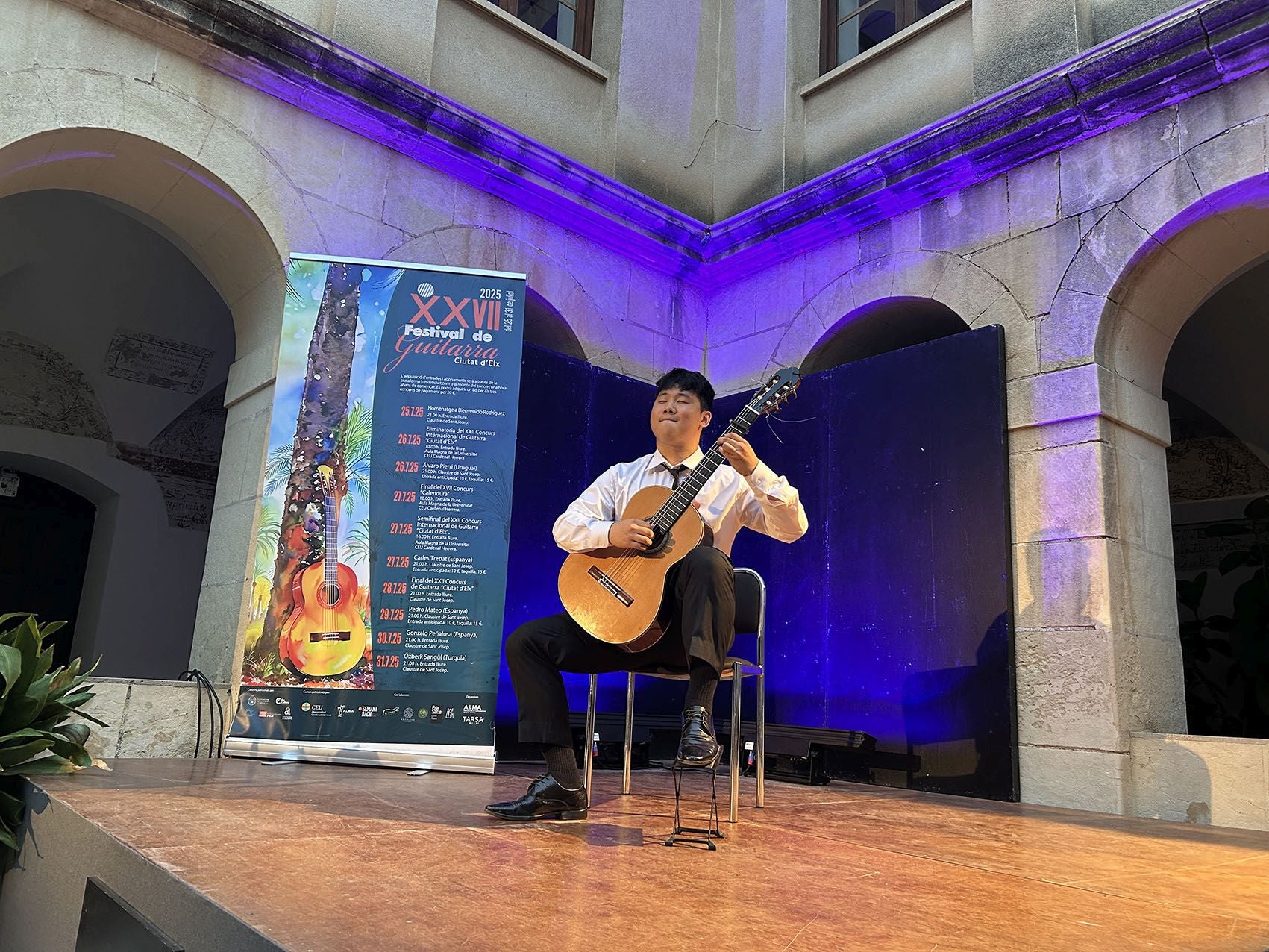 Kiwon Choi durante su actuación en la competición