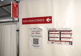 Vacunódromo habilitado en el Hospital General de Alicante en una imagen de archivo.