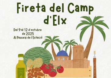 El Paseo de la Estación acoge la Fireta del Camp d'Elx del 9 al 12 de octubre