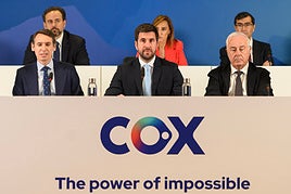 El fundador y prexidente de Grupo Cox Energy, en la junta de accionistas de este año.