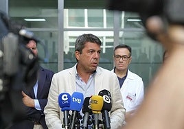 Carlos Mazón durante su comparecencia este lunes en Elche.