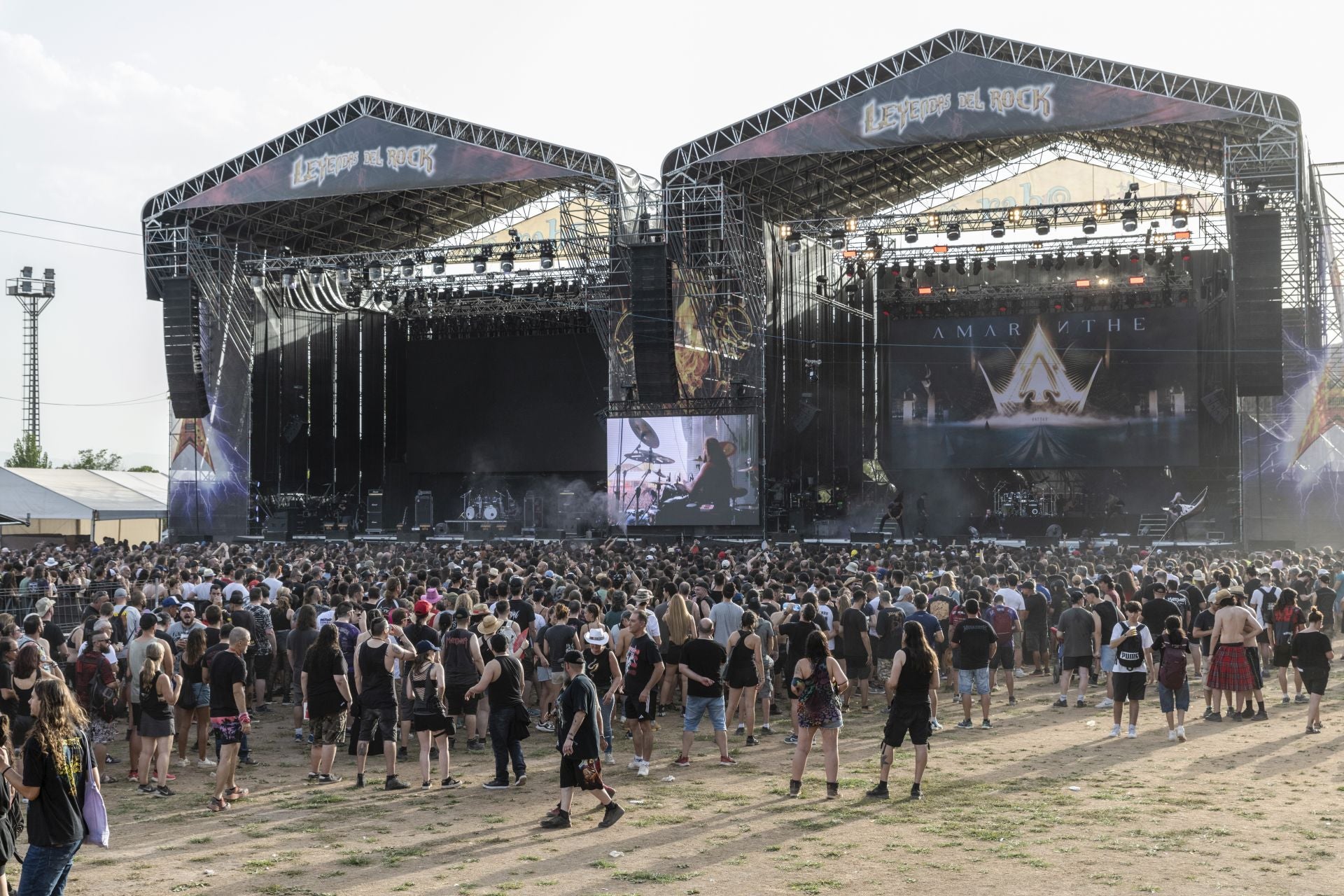 Escenarios principales del festival Leyendas del Rock en una imagen de archivo.