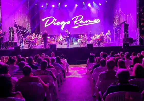 Diego Ramos durante su actuación.