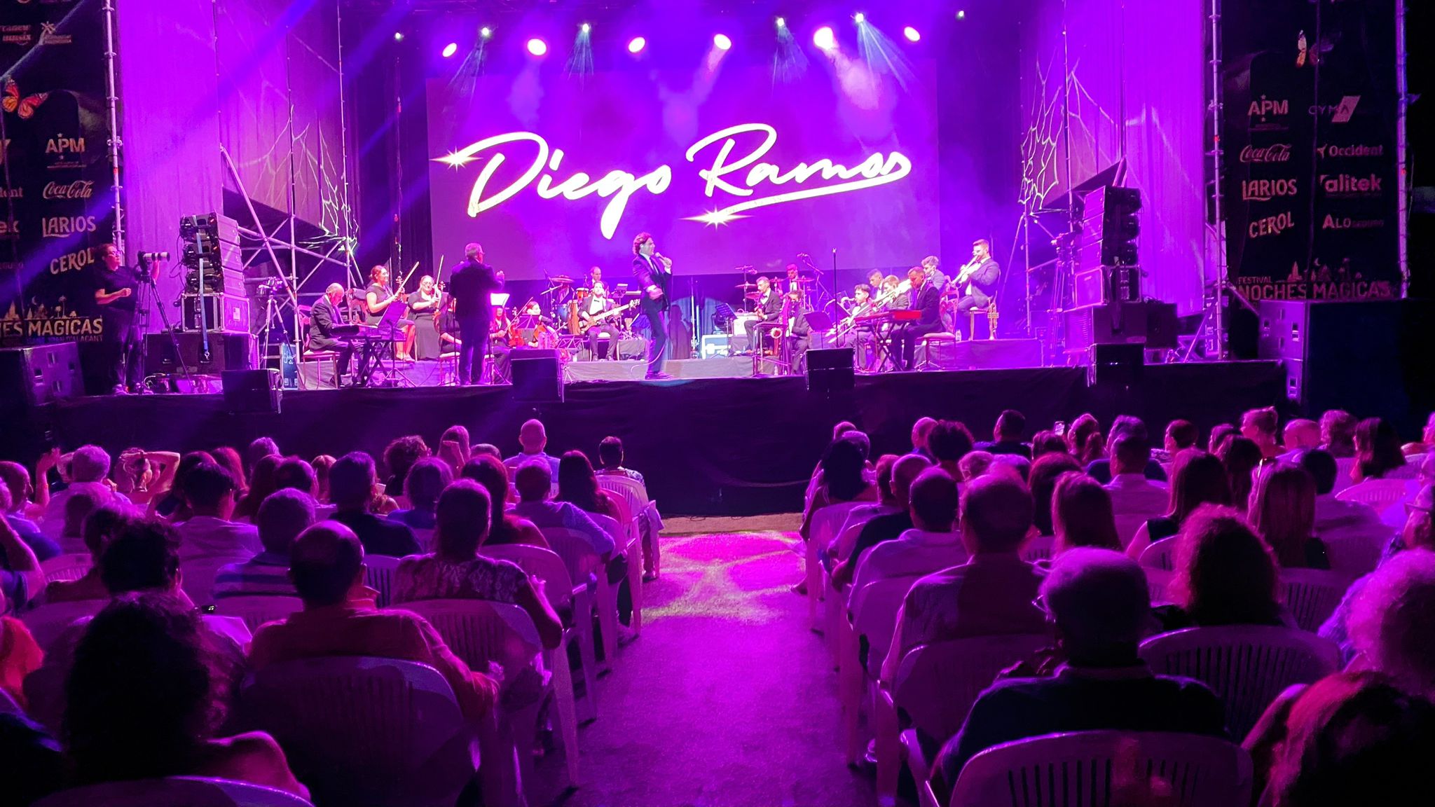 Diego Ramos durante su actuación.