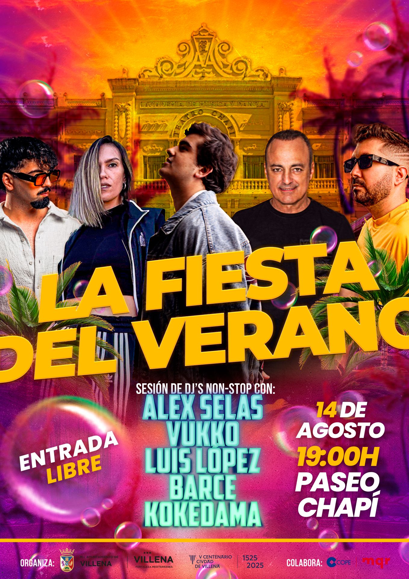 Cartel anunciador de la fiesta.