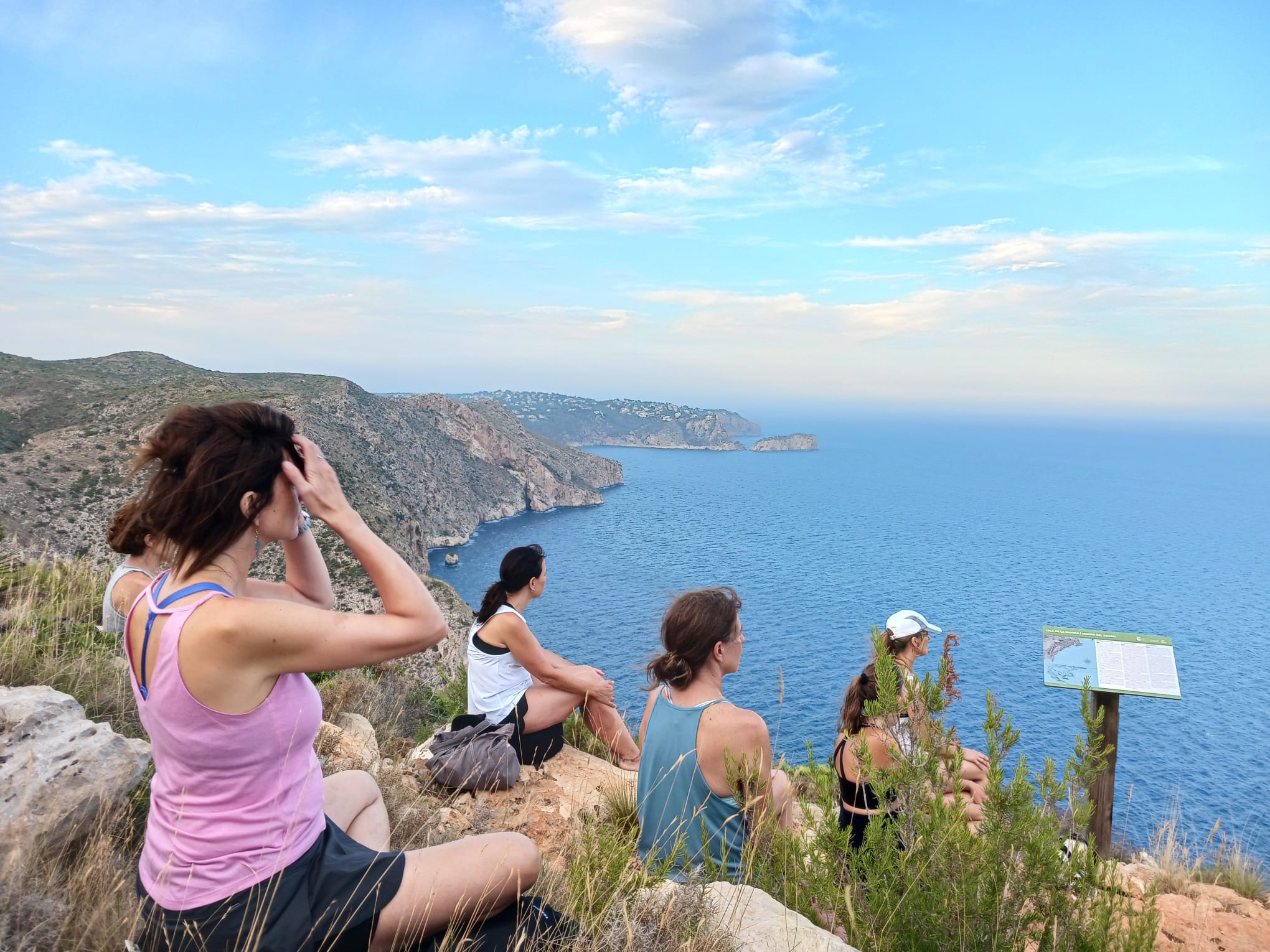 Meditación en un municipio de Alicante.