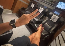 Vito Quiles durante su viaje entre Alicante y Madrid.