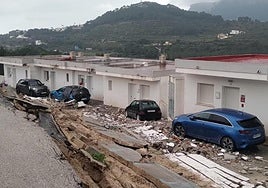 El vial de acceso a Balcón de Bernia que será reconstruido tras el derrumbe de 2022