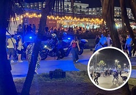 Operativo contra el 'top manta' en Alicante.