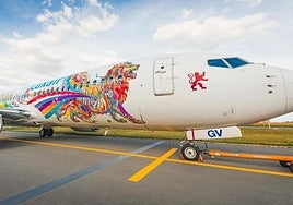 Avión de la aerolínea de Luxemburgo.