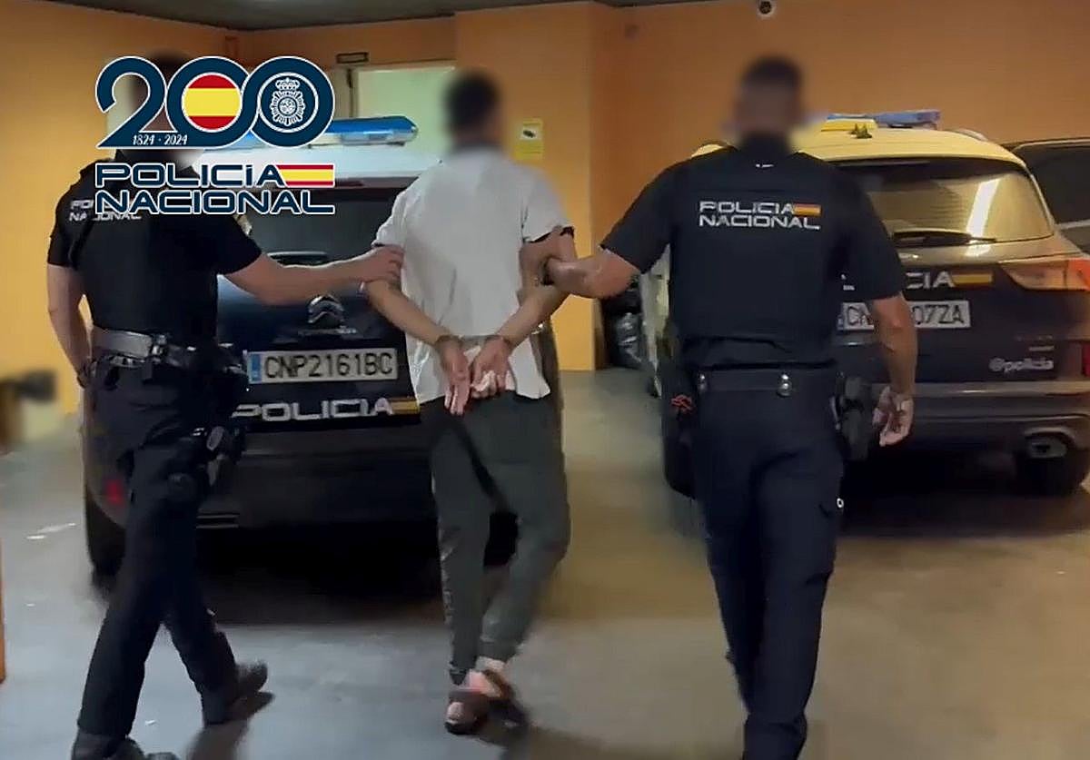 Momento de la detención.