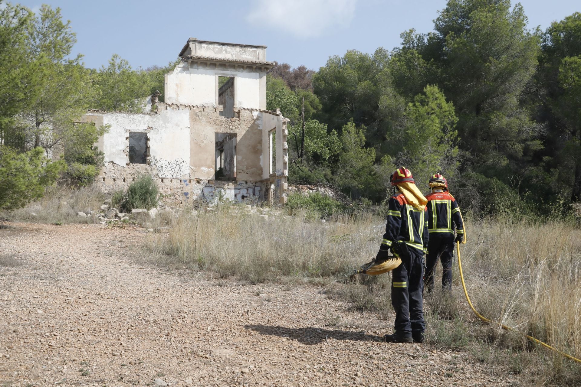 Xàbia se prepara para el fuego: simulacro de incendio en el municipio