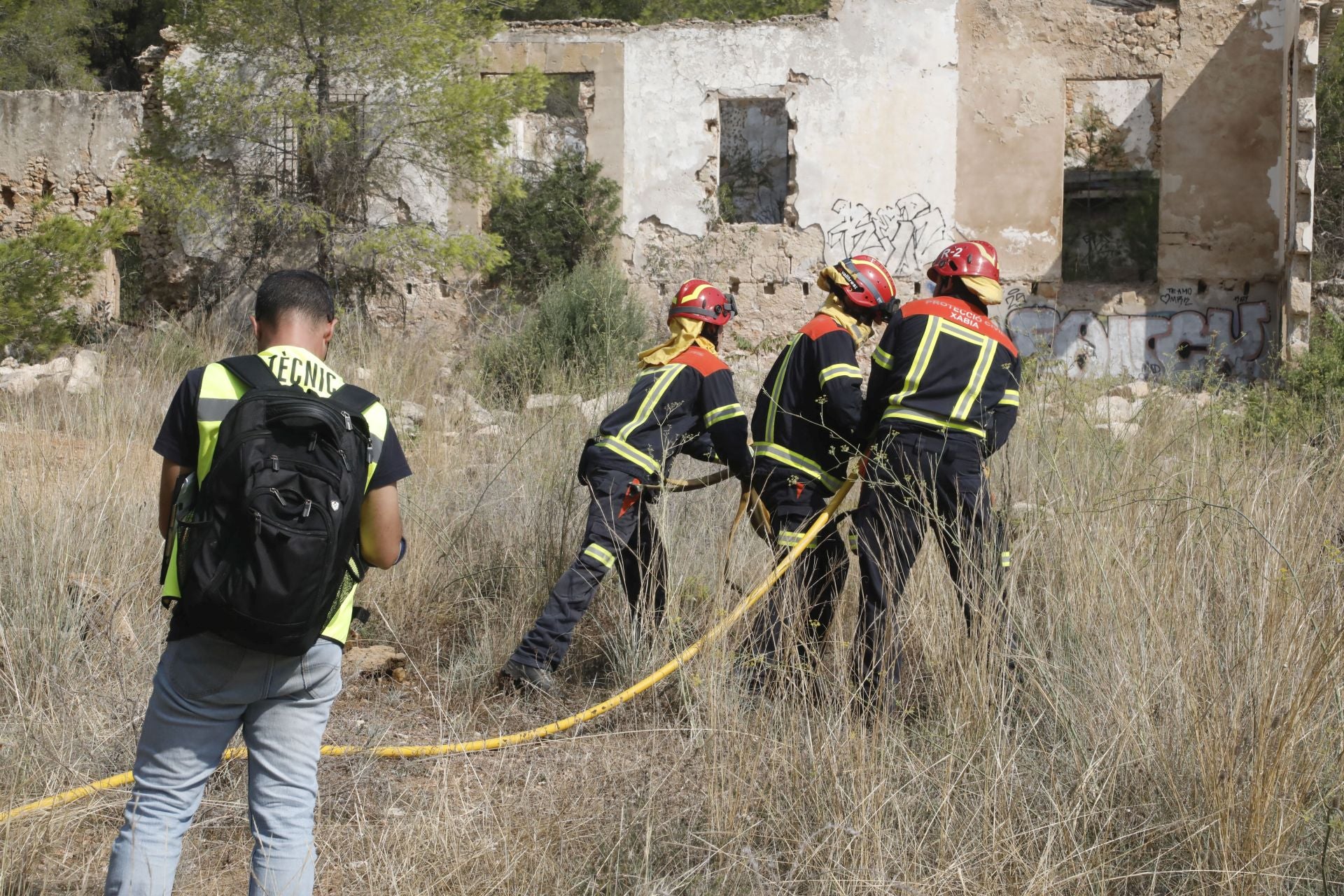 Xàbia se prepara para el fuego: simulacro de incendio en el municipio