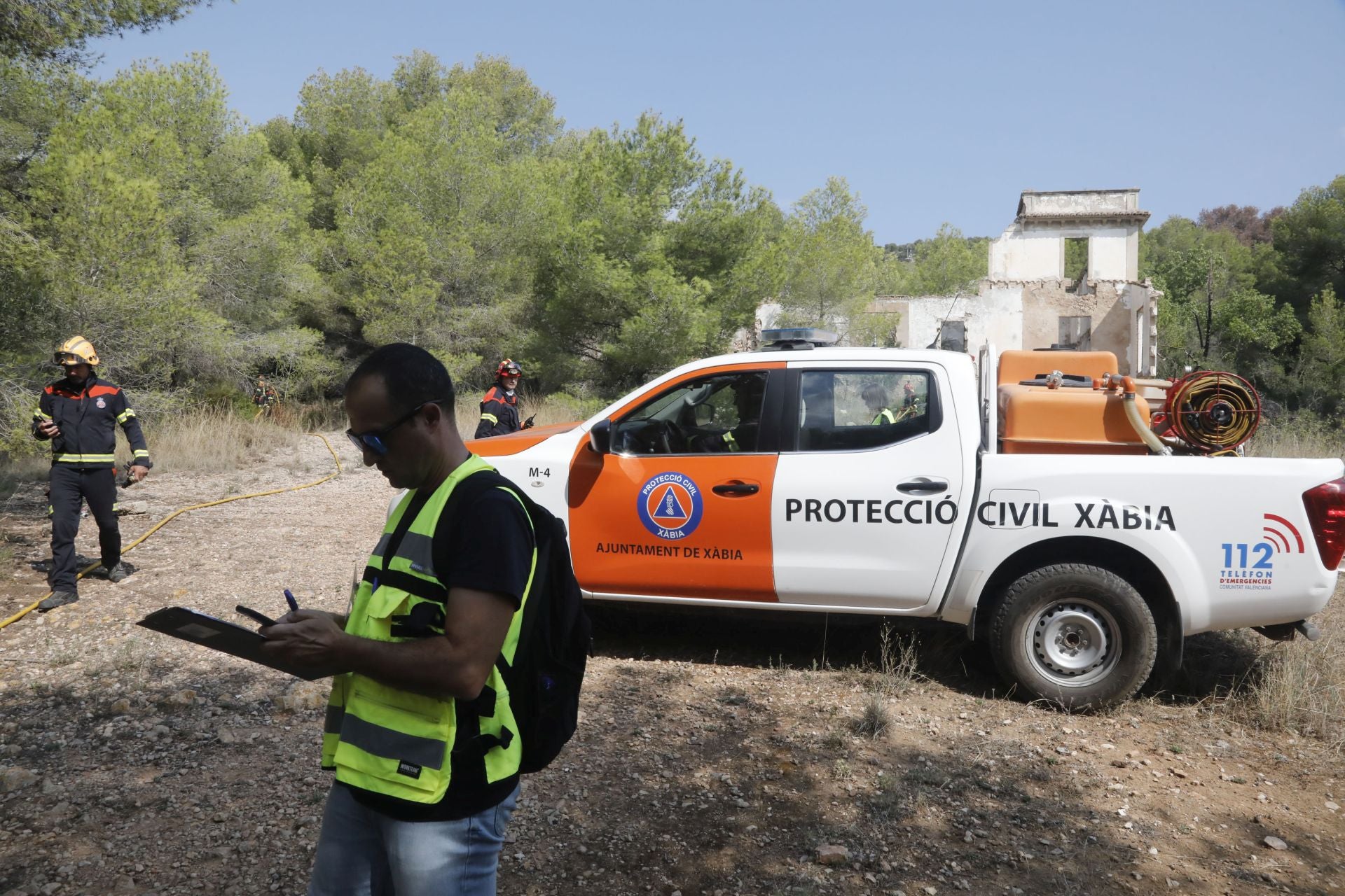 Xàbia se prepara para el fuego: simulacro de incendio en el municipio