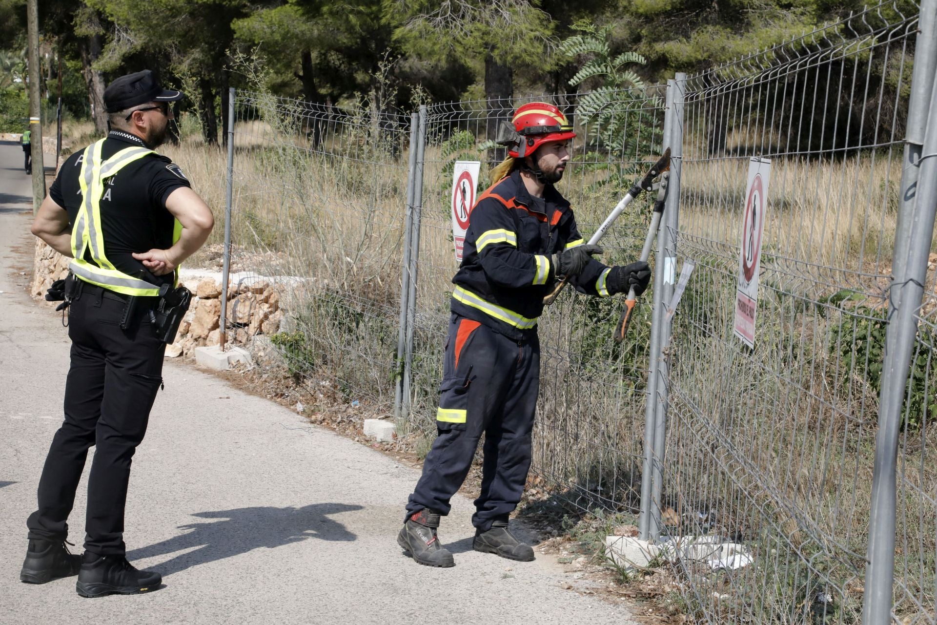Xàbia se prepara para el fuego: simulacro de incendio en el municipio