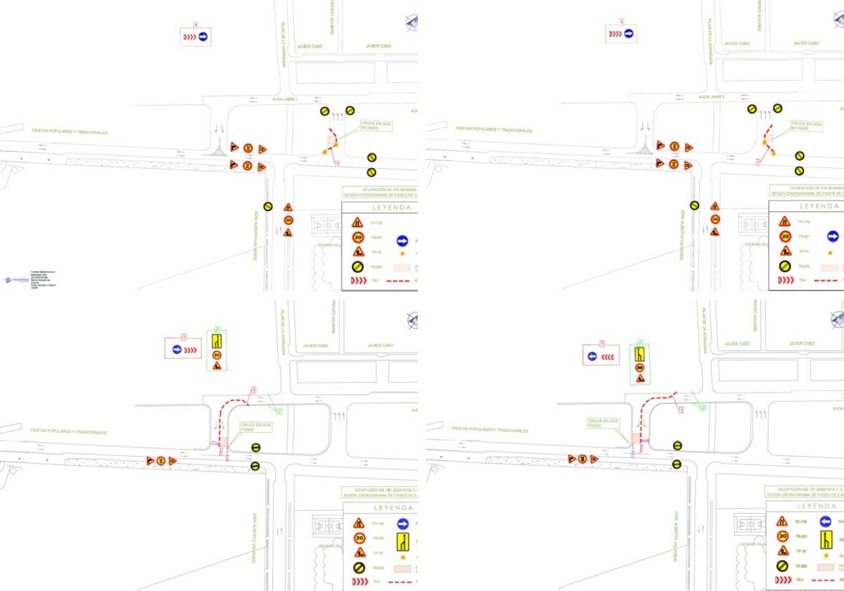 Plano de las actuaciones.