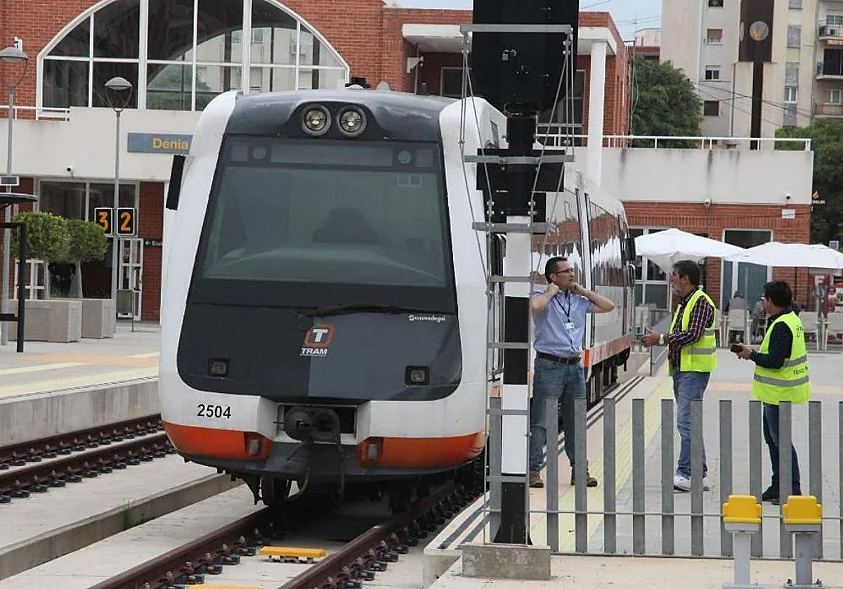Estación del TRAM en Dénia.