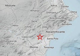 Epicentro del terremoto.