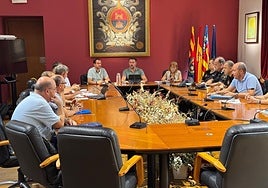Reunión del Comité de Crisis del Esquema Nacional de Seguridad del Ayuntamiento de Elche celebrada este miércoles.