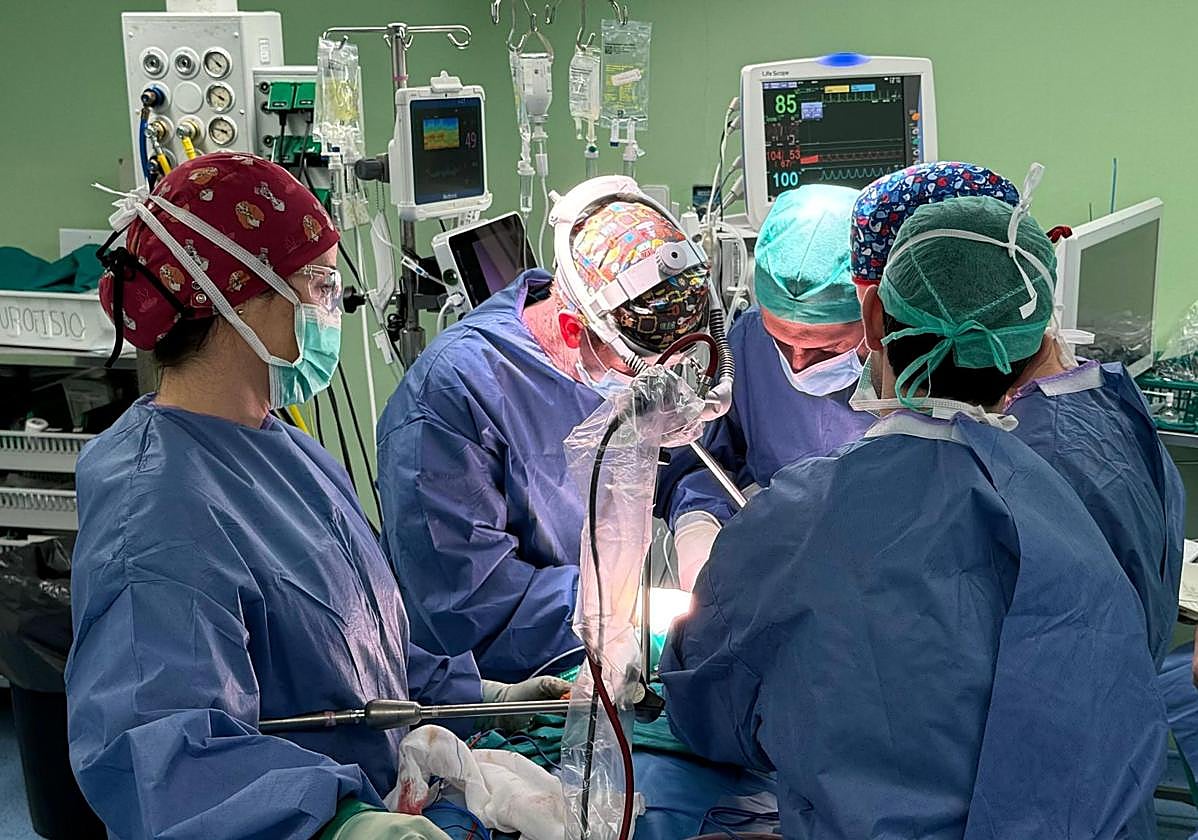 Intervención del Servicio de Cirugía Torácica.