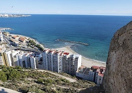 Vista de Alicante desde el Castillo de Santa Bárbara.