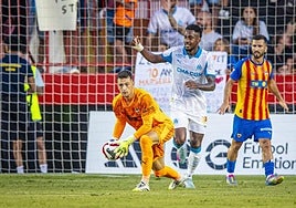 Partido entre el València CF y el Marsella.